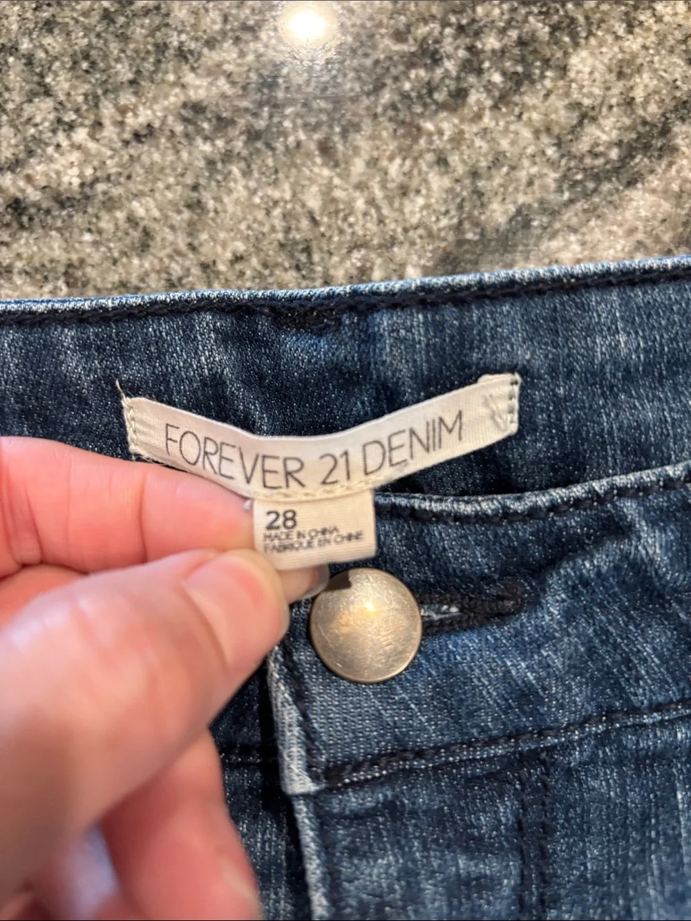 Dark Wash Denim Cuffed Women's Shorts Forever 21